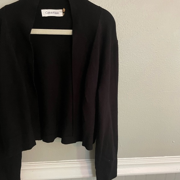 Calvin Klein Kids Small Black Shrug Sweater - Picture 4 of 6